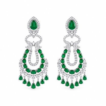 Emerald Rani Drop Earrings