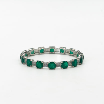 "VIENNA" Royal Emerald Ivy Bangle (1 Piece)