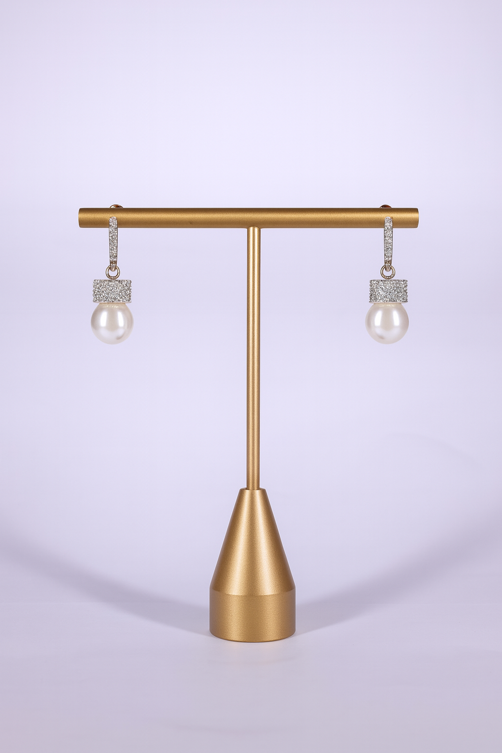 "AMARA" Silver Pearl Earrings