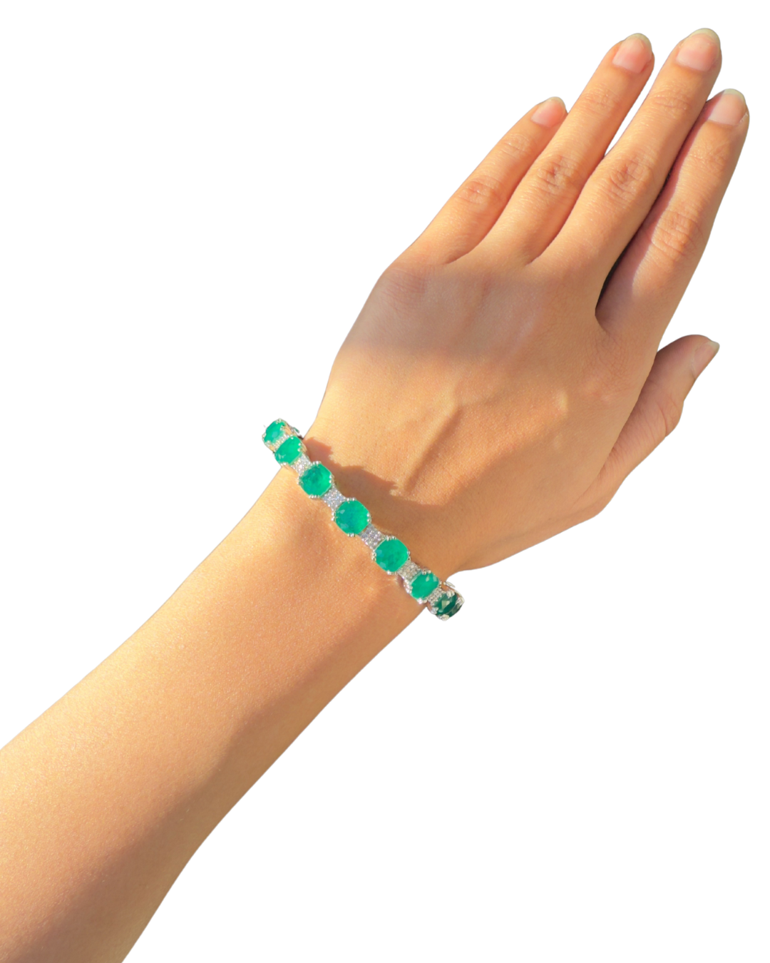 "VIENNA" Royal Emerald Ivy Bangle