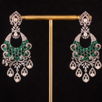 "AMARA" Queen's Emerald Earrings