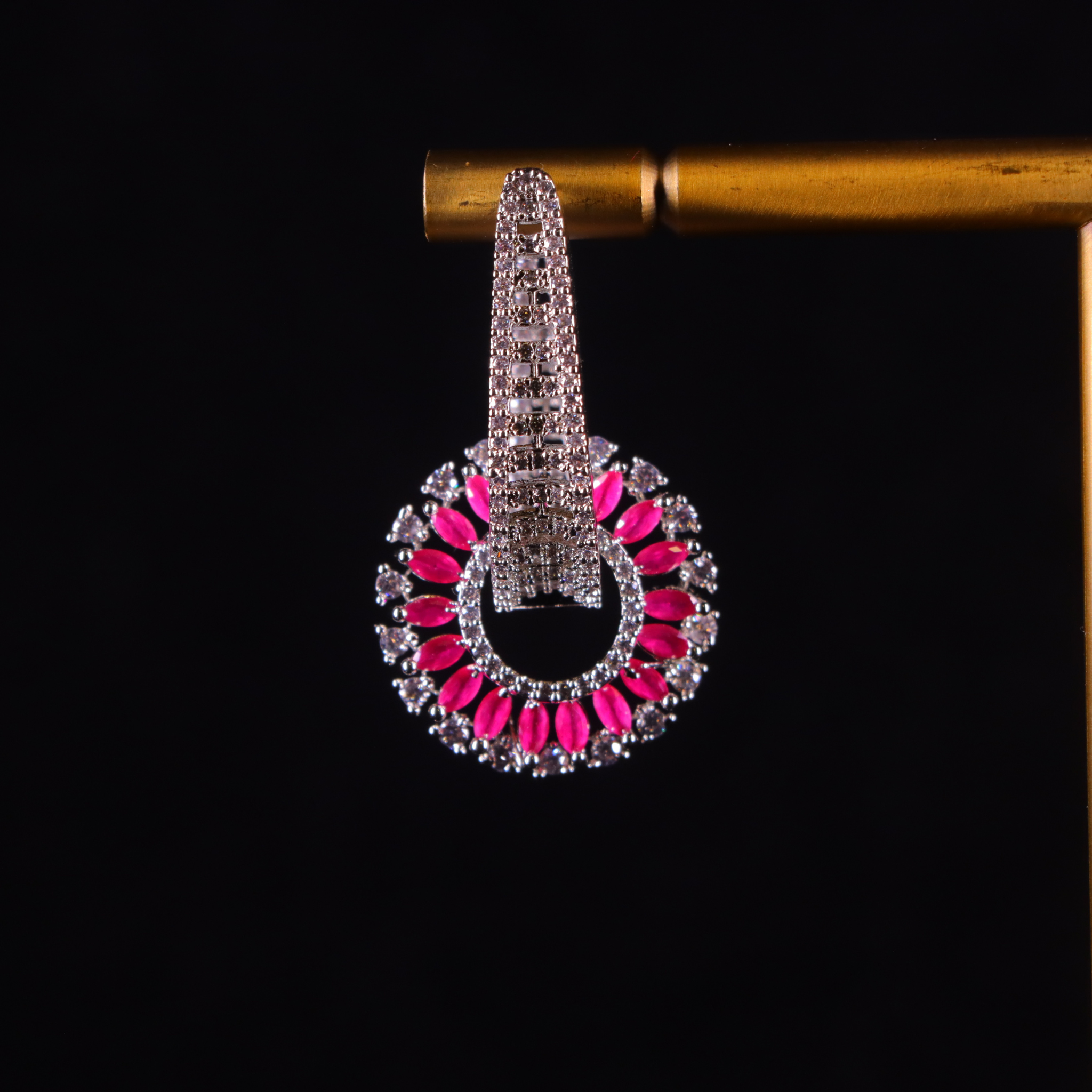 "AMARA" Starlight Ruby Earrings