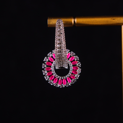 "AMARA" Starlight Ruby Earrings