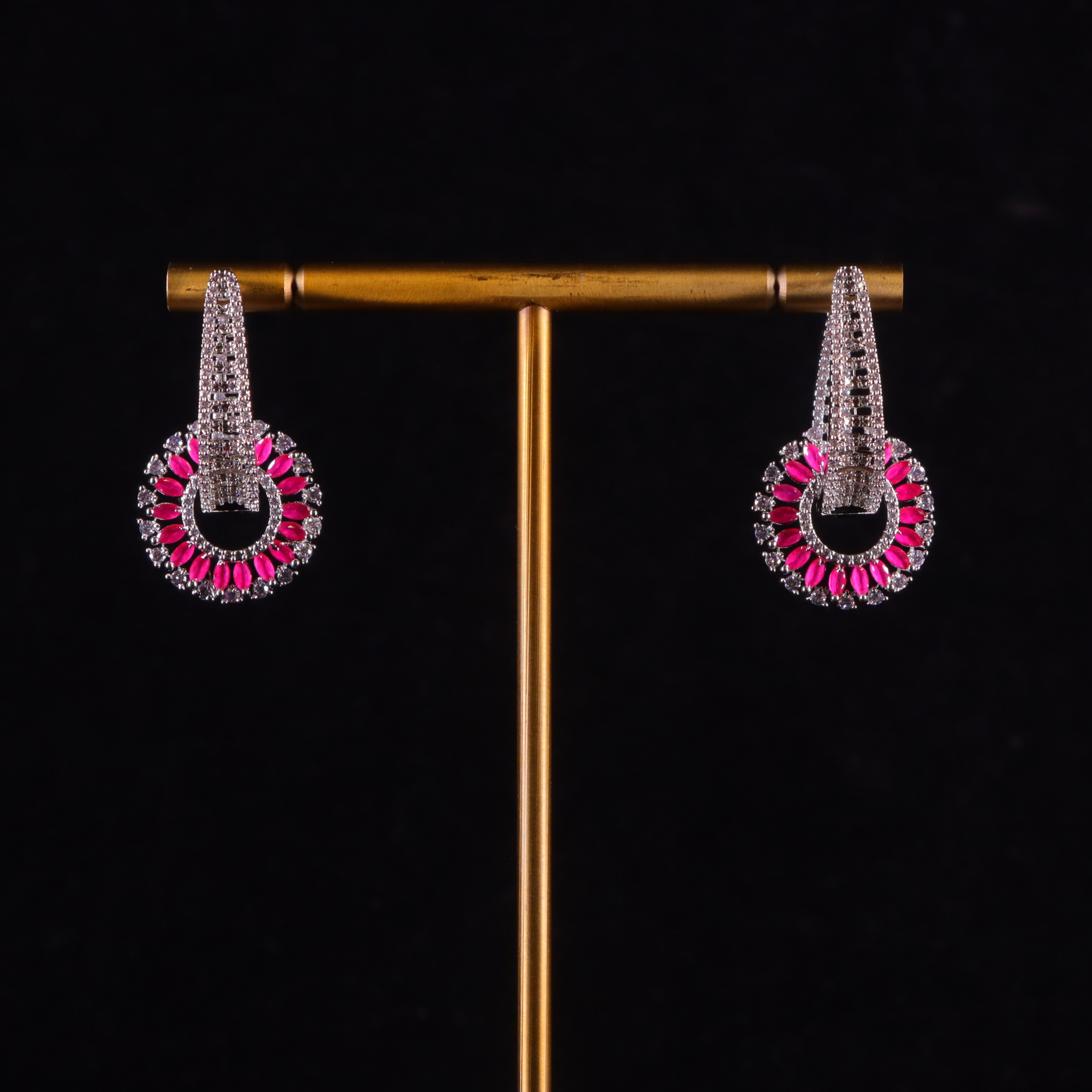 "AMARA" Starlight Ruby Earrings
