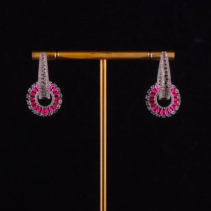 "AMARA" Starlight Ruby Earrings