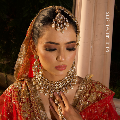 "SIERRA" Gold Intricate Mini Bridal Set
