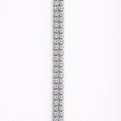 Double String Diamond Necklace Set