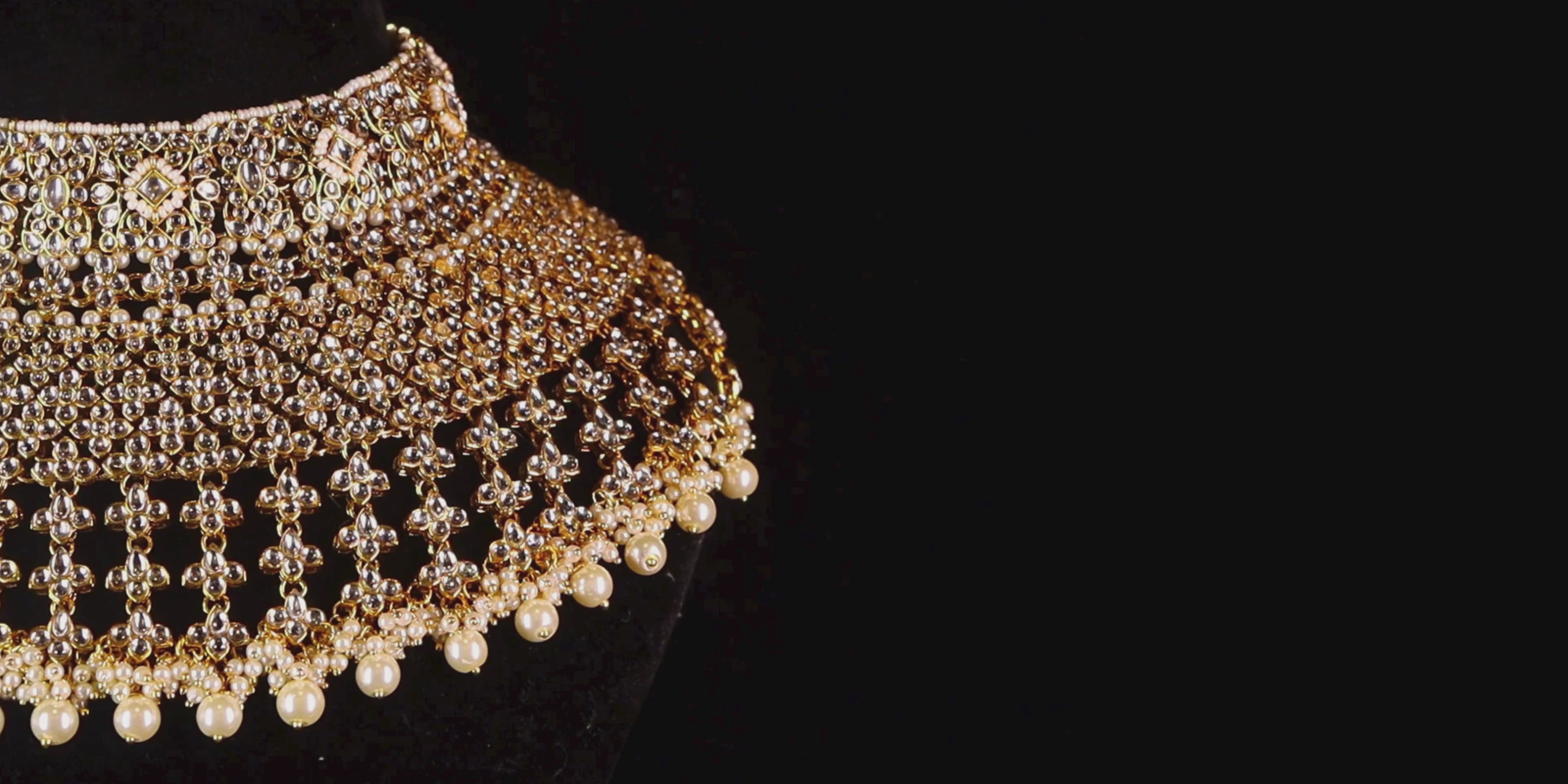 "KYARA" Gold Moonlight Full Bridal Set (9 pcs)