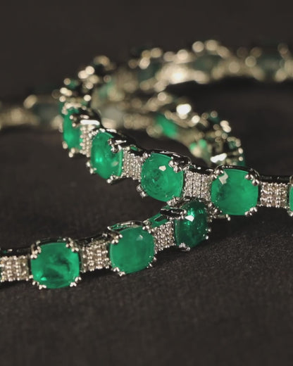 "VIENNA" Royal Emerald Ivy Bangle