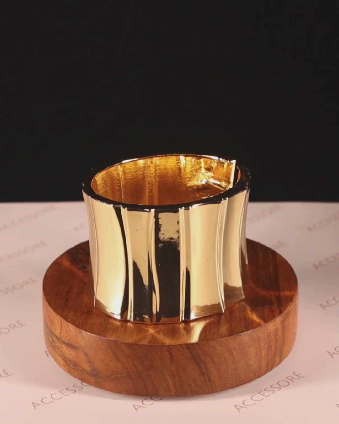 "VIENNA" Gilded Gold Bangle