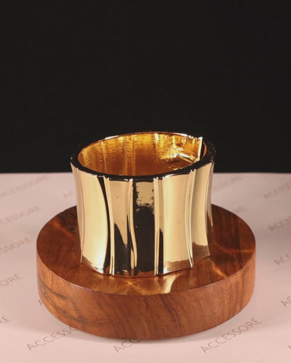 "VIENNA" Gilded Gold Bangle